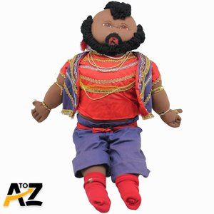 🡣$ VINTAGE A-TEAM "MR. T" Custom Hand-Made Plush "CABBAGE PATCH STYLE" Doll